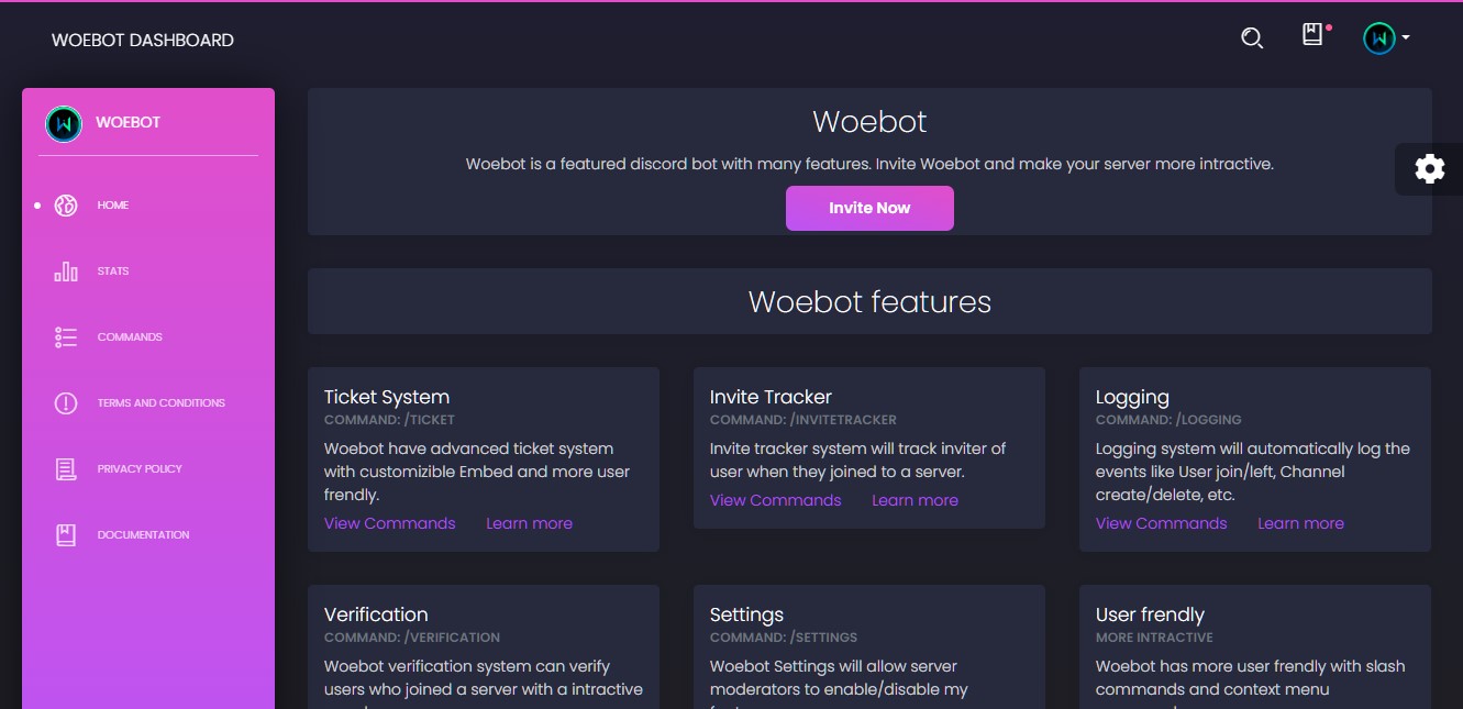 Discord Bot Dashboard