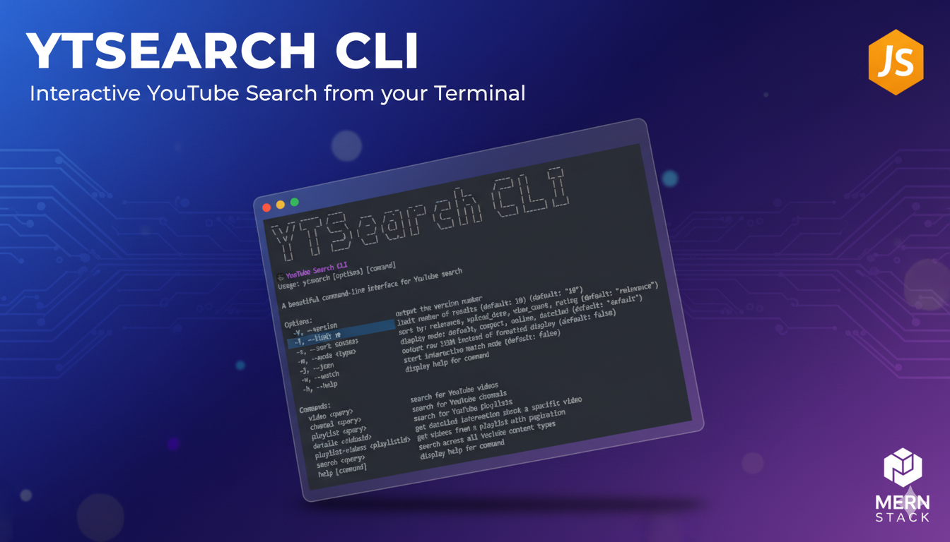 ytsearch-cli — YouTube Search Command-Line Tool